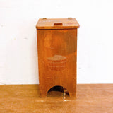 品番1469　ストレージボックス　蓋付き　ダストボックス　木製　収納　ツールBOX　ウッドボックス　ヴィンテージ　金沢店