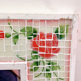 品番4269　タイルミラー　フラワー　バラ　花柄　鏡　壁掛　ウォールミラー　インテリア　ヴィンテージ　金沢店