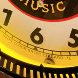 品番0261　ネオンクロック　WURLITZER MUSIC　ワーリッツァー ミュージック　ネオンライト　時計　ヴィンテージ　千葉店