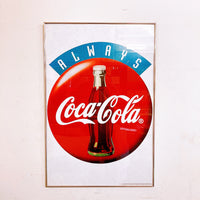 品番1322　ポスター　1995 ALWAYS Coca-Cola　コカ・コーラ　ウォールアート　インテリア　額装　ヴィンテージ　千葉店