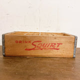 品番1367　ボトルクレート　木箱　Squirt　スクワート　ボトルケース　ウッドコンテナ　ヴィンテージ　千葉店