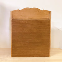 品番0482　ウッドケース　小物入れ　Campbell's　キャンベルキッズ　ボーイ＆ガール　ブラウン　木製BOX　収納　ヴィンテージ
