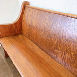 品番4047　チャーチベンチ　教会　1900年代　ウッドベンチ　3〜4人掛け　木製　アンティーク　家具　金沢店