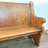 品番4047 チャーチベンチ 教会 1900年代 ウッドベンチ 3〜4人掛け 木製 