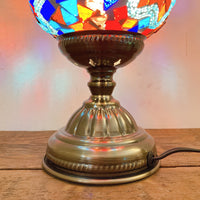 品番1923　トルコランプ　モザイクランプ　テーブルランプ　卓上　ルームランプ　アンティーク風 照明　デッドストック　金沢店