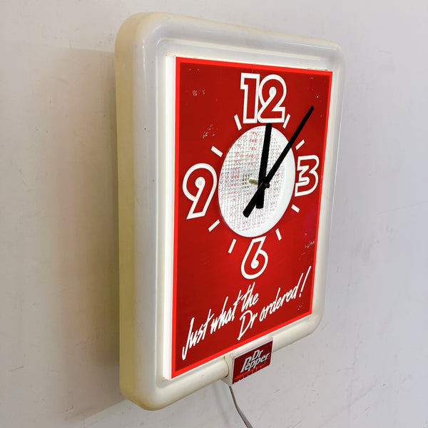 品番1407 アドバタイジング ライトクロック Dr Pepper ドクターペッパー Wall Clock ヴィンテージ – 
