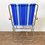 品番3194　Zip Dee　ジップディー　フォールディングチェア　折り畳み椅子　ボーダー　アウトドア　レトロ　ヴィンテージ　金沢店