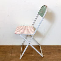 品番4054-2　フォールディングチェア　Sophie　折りたたみ椅子　グリーン　スチール製　ヴィンテージ　埼玉店