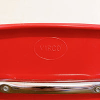品番0505　スタッキングチェア　VIRCO　バルコ　M-9018　レッド　椅子　ヴィンテージ