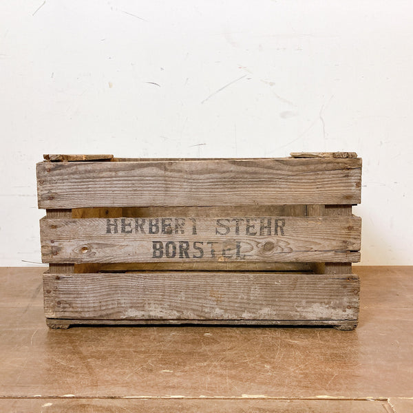 品番0032　アップルボックス　ウッドクレート　木箱　ドイツ　1950-1970年代　ヴィンテージ　金沢店