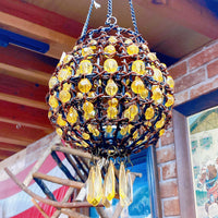 品番0675　キャンドルホルダー　燭台　ボール型　ランプ　天井照明　吊り下げ 照明　アンティーク　ヴィンテージ