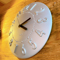 品番0799　掛け時計　guzzini　グッチーニ　ウォールクロック　壁掛け　円形　ライトクロック　ヴィンテージ　金沢店