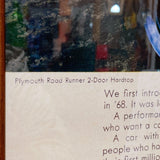 品番0283　ポスター　Plimouth Road Runner　プリムス・ロードランナー　ルーニー・テューンズ　壁飾り　インテリア　ヴィンテージ　金沢店