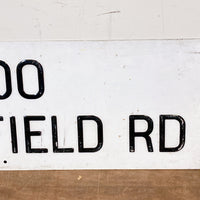 品番3168　 ロードサイン　SANDIE FIELD RD　サンディフィールドロード　トラフィックサイン　看板　標識　ヴィンテージ　012