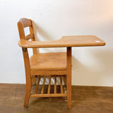 品番3540　スクールデスク＆チェア　一体型　木製　椅子　机　アンティーク　ヴィンテージ　金沢店