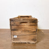 品番1928-1　木箱　ウッドボックス　ウッドクレート　運搬箱　収納　プランターボックス　ヴィンテージ　金沢店