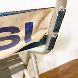 品番0187-2　PEPSI　パイプ椅子　折り畳み　ペプシ　フォールディングチェア　ビーチ　デッキ　アウトドア　レトロ　ヴィンテージ　千葉店