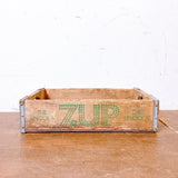 品番0204-1　木箱　7UP THE UNCOLA　セブンアップ　アンコーラ　緑文字　ウッドクレート　ウッドボックス　ヴィンテージ　金沢店