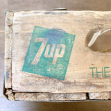 品番0204-1　木箱　7UP THE UNCOLA　セブンアップ　アンコーラ　緑文字　ウッドクレート　ウッドボックス　ヴィンテージ　金沢店