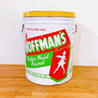 品番2684　HOFFMAN'S　ホフマンズ　丸缶　ブリキ缶 　ティン缶　小物入れ　プランター　ヴィンテージ　金沢店