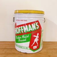 品番2684　HOFFMAN'S　ホフマンズ　丸缶　ブリキ缶 　ティン缶　小物入れ　プランター　ヴィンテージ　金沢店