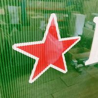 品番0510　ポスター　Heineken　ハイネケン　波型紙印刷　壁掛け　ウォールアート　額装　デッドストック　千葉店