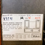 品番1018　Motorola　モトローラー　オールトランジスタ　ポータブル AM ラジオ　60's　ディスプレイ　ヴィンテージ