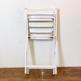 品番3267-1　フォールディングチェア　折りたたみ椅子　メタルチェア　ホワイト　ヴィンテージ　金沢店