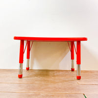 品番0416　チャイルドテーブル　 サイドテーブル　バイカラー　高さ調節可　家具　ヴィンテージ　金沢店