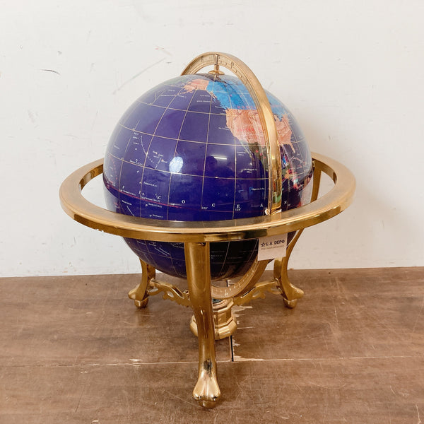 アンティーク天然石 アンティーク 地球儀 stone globe
