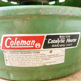 品番0891　Coleman　コールマン　キャタリティックヒーター 5000btu　1981年11月製　アウトドア　グリーン　ヴィンテージ　金沢店