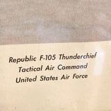 品番0090　アート　Republic F-105 Thunderchief　リパブリック F-105 サンダーチーフ　額装　インテリア　金沢店