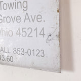品番0388　ロードサイン　PRIVATE TOW AWAY ZONE　トラフィックサイン　看板　標識　ヴィンテージ　金沢店