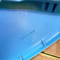 品番0611-2　スクールチェア　キッズチェア　チャイルドチェア　高さ/54cm　椅子　ブルー　ヴィンテージ　金沢店