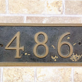 品番0499　ハウスサイン　番地　看板　表札　ディスプレイ　アンティーク　インテリア　ヴィンテージ　金沢店