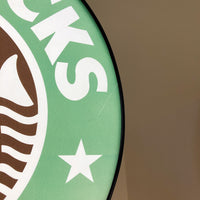 品番5436　STARBUCKS COFFEE　スターバックス　サインライト　旧ロゴ　 看板　ヴィンテージ　千葉店