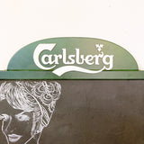 品番0016　サインボード　Carlsberg　カールスバーグ　壁掛け看板　デンマークビール　ディスプレイ　ヴィンテージ　金沢店