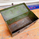 品番0668　ツールボックス　CORBIN　メタルボックス　工具箱　グリーン　収納　ツールケース　ヴィンテージ　金沢店
