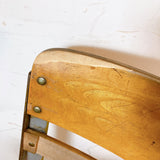 品番3588-3　スクールデスク＆チェア　キッズ用　ミッドセンチュリー　椅子　机　一体型　アンティーク　金沢店