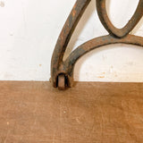 品番1577-2　デコール　SINGER　ミシンテーブルパーツ　鉄脚　装飾　レトロ　インテリア　ヴィンテージ　埼玉店