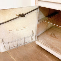 品番1827　キッチン キャビネット　収納　棚　ホワイト　木製　家具　アンティーク　ヴィンテージ