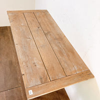 品番1416　アイロンレッグステーブル　リメイクテーブル　創作　ウッドテーブル　ヴィンテージ