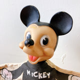 品番0169-2　ミッキーマウス　ハンドパペット　パペットドール　ディズニー　インテリア　アメリカン雑貨　ヴィンテージ　金沢店