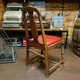 品番4293　サロンチェア　一人掛け　椅子　ダイニングチェア　木製　アンティーク　金沢店