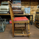 品番4293　サロンチェア　一人掛け　椅子　ダイニングチェア　木製　アンティーク　金沢店
