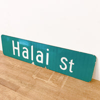 品番0032-5　ストリートサイン　ハワイ　Halai St　ハライストリート　両面　ロードサイン　看板　標識　ヴィンテージ　011