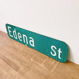 品番0032-8　ストリートサイン　ハワイ　Edena St　エデナストリート　両面　ロードサイン　看板　標識　ヴィンテージ　金沢店