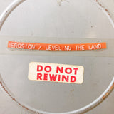 品番0202　16mm映写フィルム-20　EROSION - LEVELING THE LAND　視聴覚教材　フィルム缶付　レトロ　ディスプレイ　ヴィンテージ