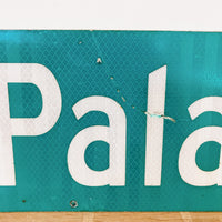 品番0032-11　ストリートサイン　ハワイ　Pa'u o Palae St　パウオパレストリート　両面　ロードサイン　看板　標識　ヴィンテージ　千葉店