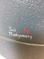 品番3401　ミルク缶　ハンドペイント　Sue Montgomery　ディスプレイ　ヴィンテージ